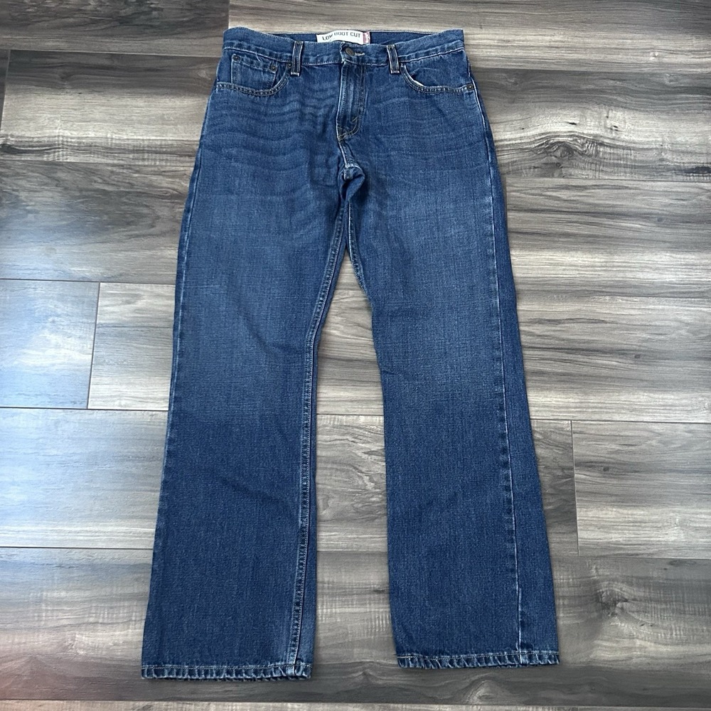 Y2K Levi's 527 Low Boot Cut Jeans Mens 31x30 Dark Wash Denim Western Cowboy